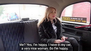 Tattooed butt blonde fucks in fake taxi