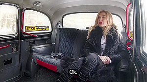 Tattooed butt blonde fucks in fake taxi