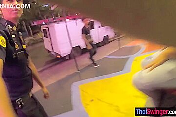 Thai Ring Girl Refereed Two Midgets Fighting And Got A Big Cock Afterwards
