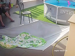 The Huge Big Ass Bbw Step mom In Tight Swimsuit Makes Handjob