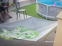 The Huge Big Ass Bbw Step mom In Tight Swimsuit Makes Handjob