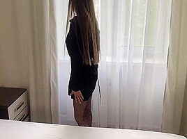 The Husband Cheats On His Wife With A Beautiful Girl Sex In Pantyhose