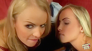 The Naughty White Blondes The Beauty Of Foursome With Deep Double Penetration