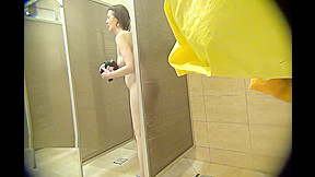 The girls take a shower