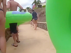 Thick Latina Booty Bikini Close-Up