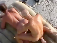 Three Mature Ukrainians Fuckin` and Suckin` on the Beach