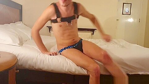 Threesome sex party in London with twinks in jockstrap - BarebackersFromLondon