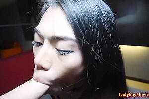 Tied Up Ladyboy Venus Blows Dick And Gets Barebacked