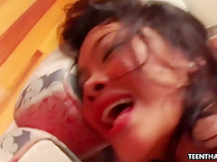 Tight Ass Thai Bitch Plowed From The Back With Authority