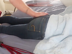 Tms-24) Amateur Older Woman Severely Spanked With Paddles And Floggers Then Anal Fucked With A Cumshot
