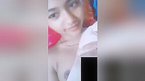 Today Exclusive- Cute Desi Girl Shows Her Boobs And Pussy 1
