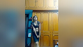 Today Exclusive- Horny Desi Girl Showing Her Bobbs And Rubbing Pussy
