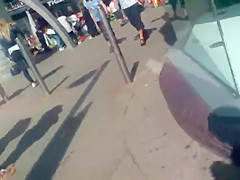 Tracking a hot ass chick down the street