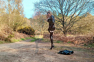 Tranny Playing At The Forest Car Park