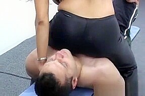 Trapped Dude Gets Mistreated And Smothered By Babes