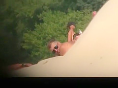 Trimmed pussy nude woman sunbathing