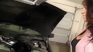 Trophy Wife With Big False Tits Fucked by Hung Stepson
