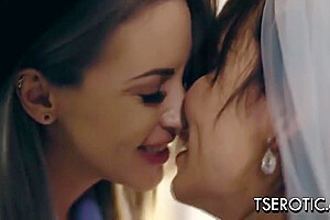 Ts Bride Fucks A Girl