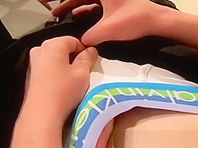 Twink smoker preparing his dick for big cum load