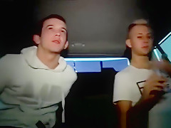 Twink sucking cock in the car