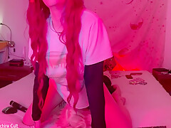 Two Cute Girls With Crosdresser Sissy Doing Rookie Webcam Soft Show
