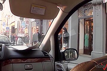 Two Dark Haired Hottie Picking Up Dude On The Streets To Fuck With 34 Min