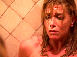 Two Horny Lesbians Caught Fucking In The Shower