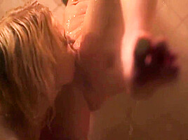 Two Horny Lesbians Caught Fucking In The Shower