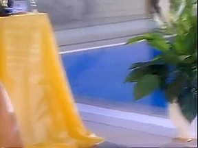 Two Hot Whores Sucking And Riding Cocks At The Indoor Pool
