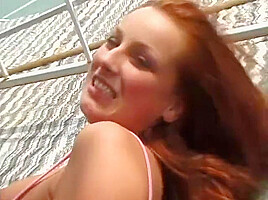 Two Hotties Eat Pussy Then Fuck And Suck In Backyard