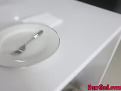 Two Stepsisters Share Rod