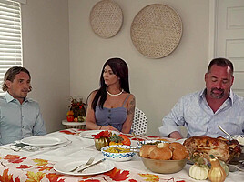 Tyler Nixon, Jessie Saint And Katie Kush - Group Sex After Dinner Ended With Orgasm And Moans