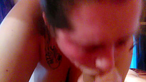 Ugly Fat slut sucks big dick until he cums 
