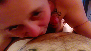 Ugly Fat slut sucks big dick until he cums 