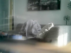 Under a blanket masturbation with my stepsister