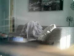 Under a blanket masturbation with my stepsister