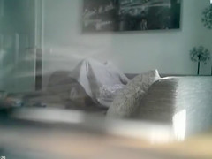 Under a blanket masturbation with my stepsister