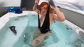 Underwater Jacuzzi Big Brutal Black Dildo Hairy Tattoo teen 18+ Brilla Showering To Climax Rfo