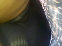 Upskirt Escalator 21 - Black Milf Wearing Long Black Panty