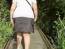 Upskirt in the country park one