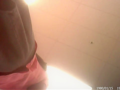 Upskirt of Pink Panties