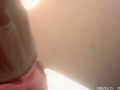 Upskirt of Pink Panties