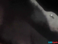 Upskirt pantyhose video with an athletic lady