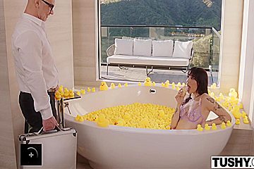 Vanessa Sky And Christian Clay - Bratty Baddie Takes A Huge Cock Deep In Her Tiny Ass 12 Min