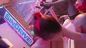 Very sexy pornstars gets nailed in a club