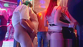Very sexy pornstars gets nailed in a club