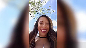 Victoria bondage footjob