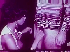 Vintage Interracial 1970's Loop, Hot Black Chick