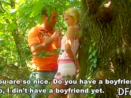 Virgin girl sucks a cock