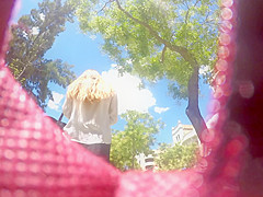 Walking on the upskirt